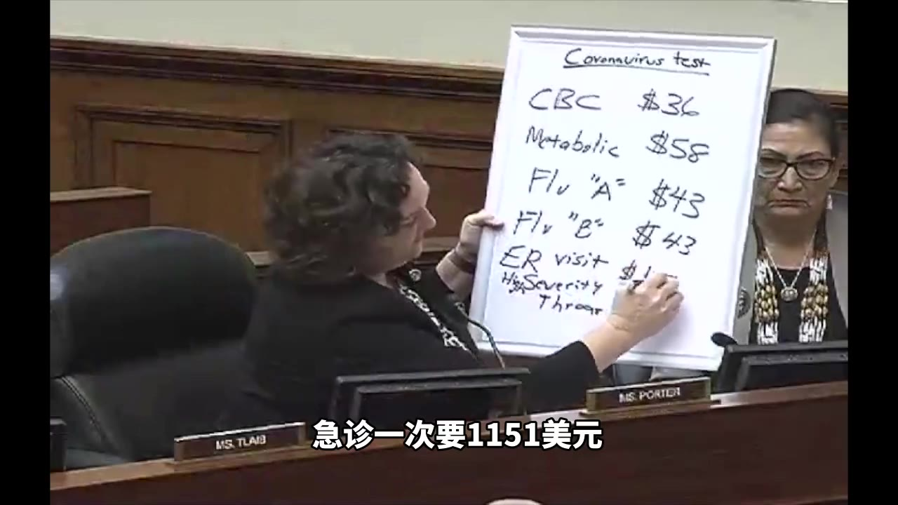 加州女议员精彩质问环环相扣 美国CDC终于承诺免费检测